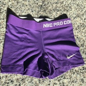 Purple Nike Pro Combat DriFit